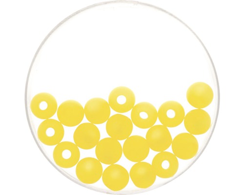 Perle Polaris gelb matt 8 mm 15 Stück