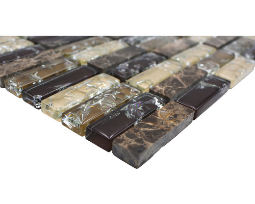 Mosaikfliesen aus Glas und Stein