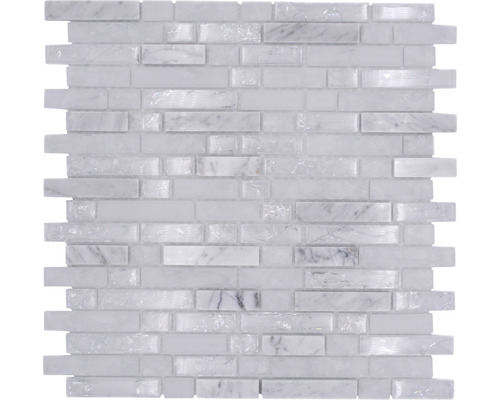 Mosaikfliese aus Marmor und Glas