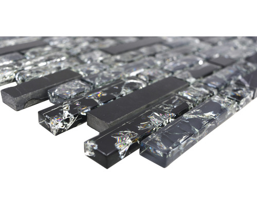 Mosaikfliese aus Glas und Stein