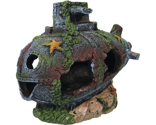 Aquariumdekoration U-Boot bauchig 25 cm Aquariumdekoration U-Boot bauchig 25 cm