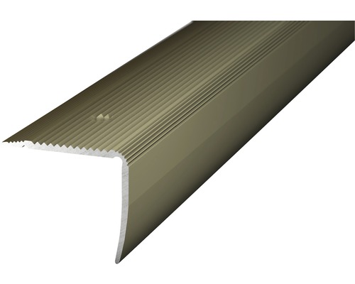 Treppenkantenprofil Alu Edelstahl matt gelocht 35 x 30 x 1000 mm