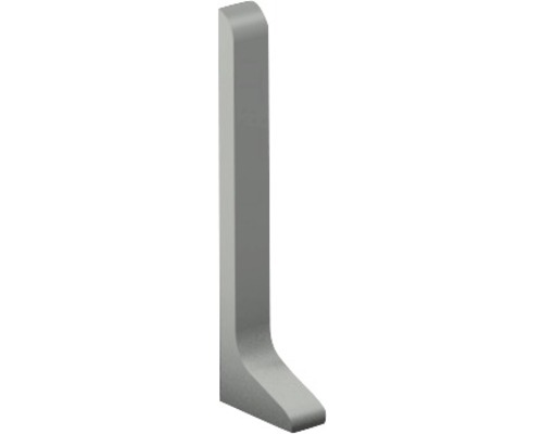 Prinz Endstück links für Alu-Sockelleiste titan 11x40 mm (1 St.) Eckprofil für Sockelleiste
