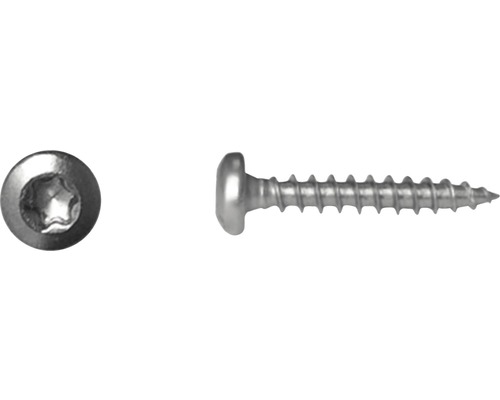 Holzschraube A4 für Holz u. WPC Unterkonstruktion 4x25 mm (500 Stk.) Torx-Holzschraube mit Linsenkopf