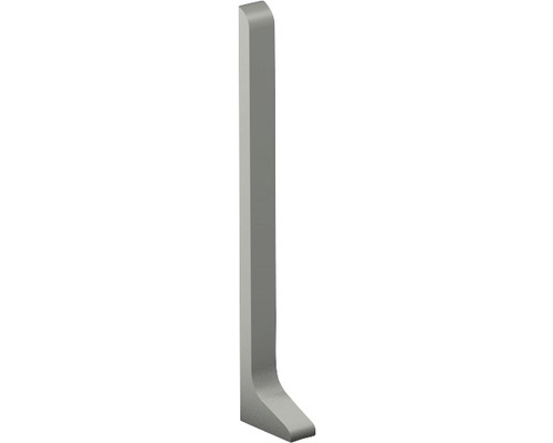 Prinz Endstück links für Alu-Sockelleiste titan 11x60 mm (1 St.) Winkelverbinder aus Metall