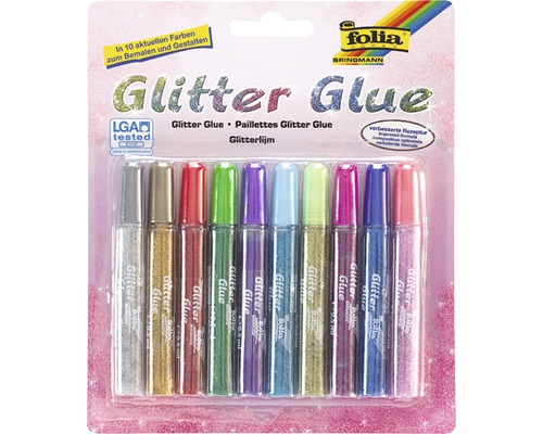 Glitter-Glue 10x9,5 ml