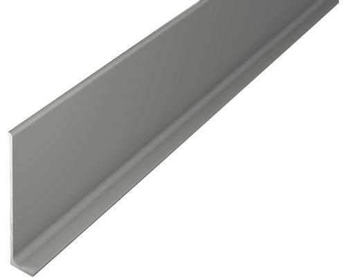 Prinz Sockelleiste Aluminium Nr 372 ungelocht titan 11x60x2700 mm Graues Kunststoff Winkelprofil