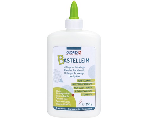 Universal Bastelleim Alleskleber 250 g Glorex Bastelleim, 250 Gramm, lösungsmittelfrei