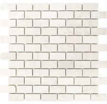 Mosaikfliese aus Marmor in rechteckiger Form