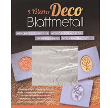 Dekoratives Blattmetall, 5 Blatt
