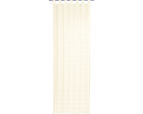 Schlaufenschal Karo-Voile beige 140x255 cm