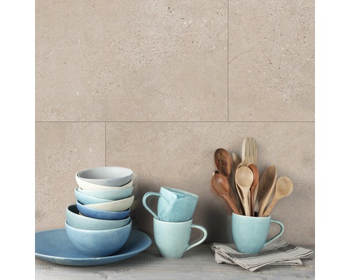 Kunststoffpaneel GX Wall+ Cream Slate 5x300x600 mm Wandfliesen aus Steinzeug im Küchenbereich