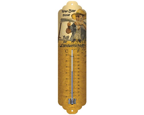 Thermometer Wer Bier trinkt hilft....