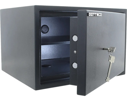 Offener Rottner Möbeltresor mit Schlüssel