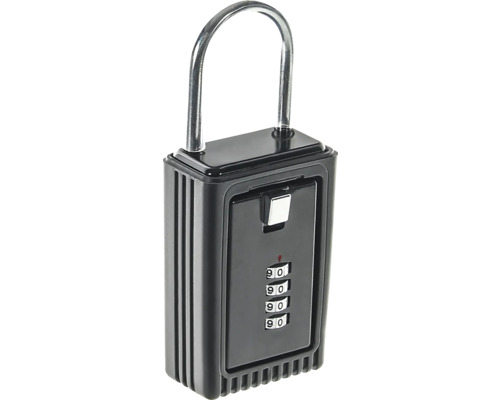 Notschlüsselbox Rottner Keybox schwarz, Außenmaß: B, H, T: 65x160x40 mm, Mechanisches Zahlenkombinationsschloss