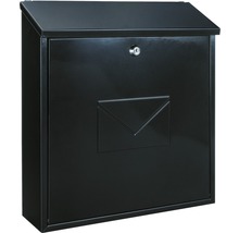 Briefkasten aus Metall mit Schloss und Briefsymbol