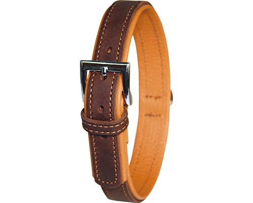 Halsband für Hunde aus Leder mit Metallschnalle
