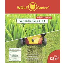 Rasensamen+Rasendünger WOLF-Garten Vertikutier-Mix 4 in 1, 4 kg / 125 m²-thumb-0