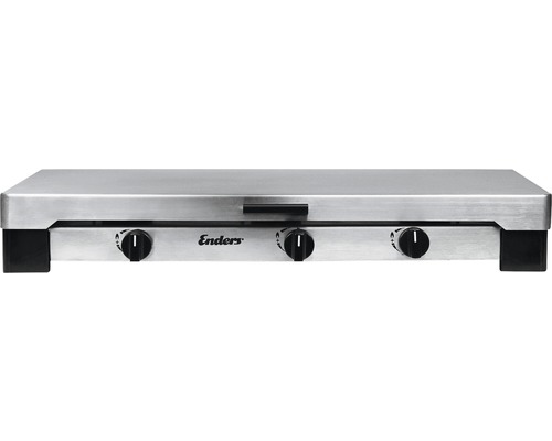 Enders Gasgrillplatte aus Edelstahl mit drei Bedienknöpfen