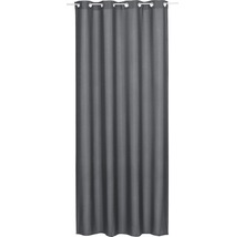 Grauer Gardinenschal mit Ösenaufhängung