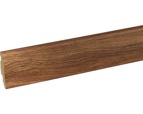 SKANDOR Sockelleiste Teak edel FOHS004 FU60L 19 x 58 x 2400 mm Holzfußleiste
