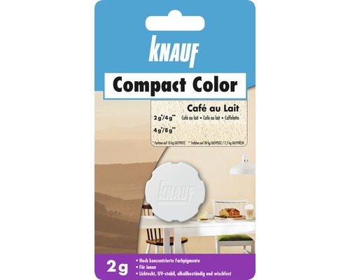 Abtönkonzentrat Knauf Compact Color cafè au lait 2 g Knauf Compact Color Farbpigmente Café au Lait für Innen