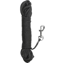Schwarzes Seil mit Karabinerhaken