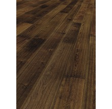 Ter hürne Parkett Alpin tiefbraun Eiche Landhausdiele Farbig Gebürstet 1182 x 200 x 13 mm