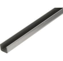 U-Profil Stahl 20x20x1,5 mm, 2 m-thumb-0