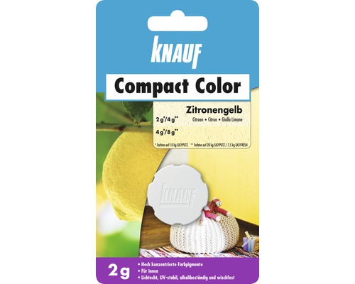 Abtönkonzentrat Knauf Compact Color zitronengelb 2 g