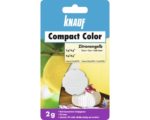 Abtönkonzentrat Knauf Compact Color zitronengelb 2 g Knauf Compact Color Zitronengelb Farbpigment