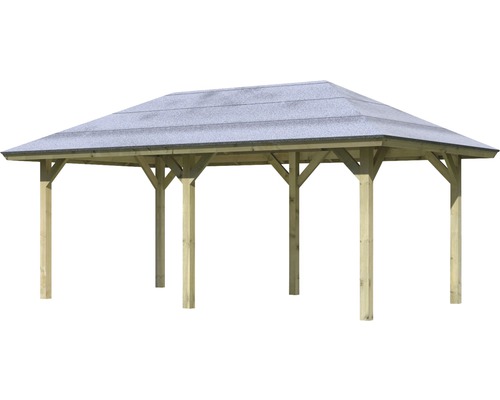 Holzpavillon mit Dach