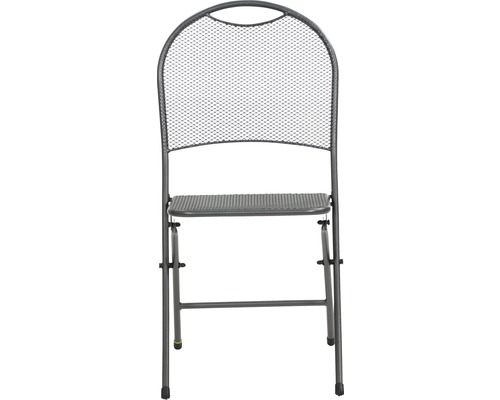 Klappstuhl aus Metall mit Netzrückenlehne für den Garten