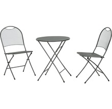 Balkonset MWH Cafe Latte Metall 2-Sitzer 3-teilig grau-thumb-0 Balkonset MWH Cafe Latte Metall 2-Sitzer 3-teilig grau-thumb-0