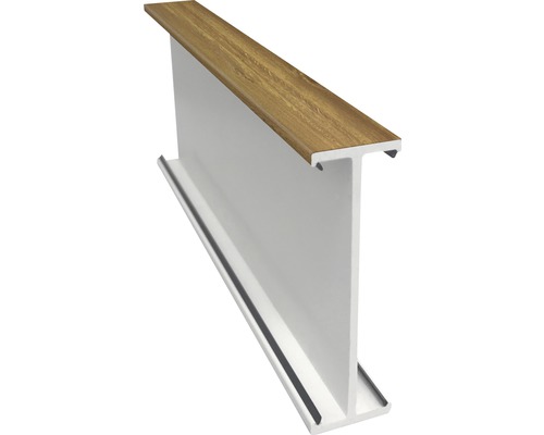 Kopplungsprofil ARON Basic/Basic+ weiß/golden oak Länge 2200 mm inkl. Befestigungsschrauben