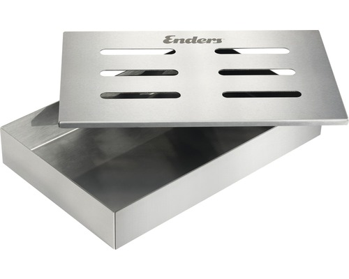 Enders Räucherbox aus Edelstahl mit Deckel