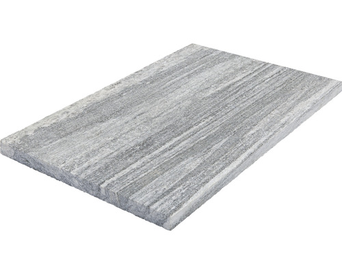 FLAIRSTONE Terrassenplatte Gneis Arctic grau 60 cm x 30 cm x 3 cm Graue Terrassenplatte mit natürlicher Steinoptik
