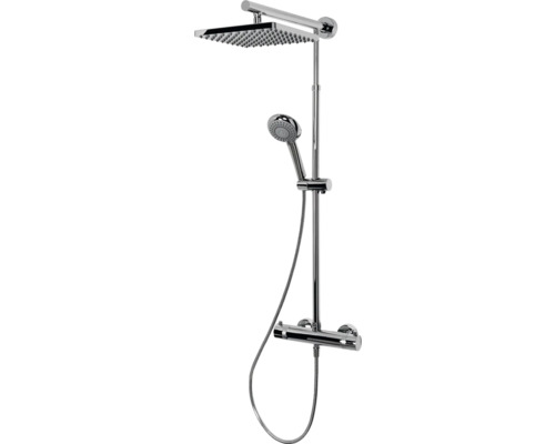 ESNBIA Decken-Duschsystem – Ganzmetall-Armatur Mit Regenduschkopf & Handbrause In Gebürstetem Nickel