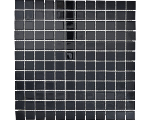 Glasmosaik Crystal CM 4SE50 30,0x30,0 cm schwarz