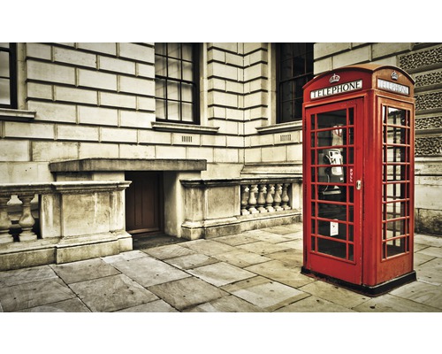 Fototapete Papier 1910 P4 London Telefonzelle 2-tlg. 254 x 184 cm