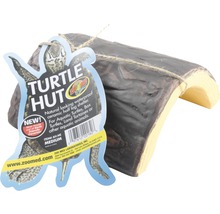 Schildkrötenhütte aus Keramik, Halbstamm-Design für Aquarien und Terrarien