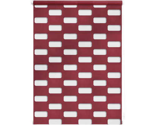 Rot gemusterter Fenster-Rollladen