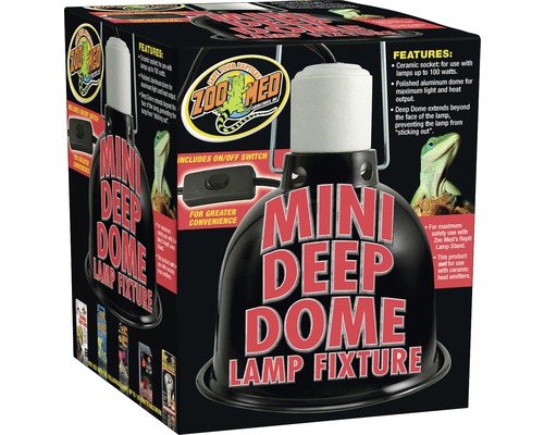 Zoo Med Mini Deep Dome Lampenfassung mit Ein- und Ausschalter
