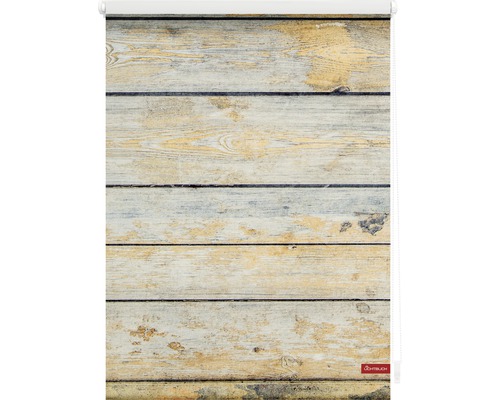 Holzoptik Rollo für Fenster