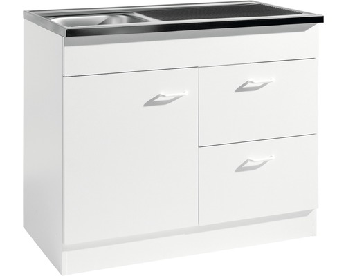 Spülenunterschrank Held Möbel 100x50 cm weiß Spülenunterschrank Held Möbel 100x50 cm weiß