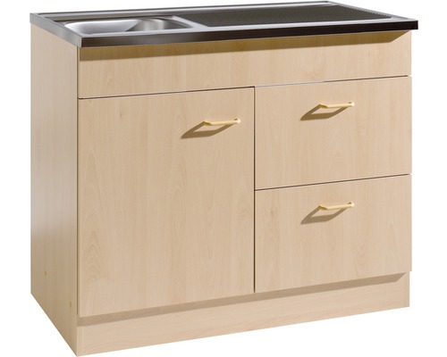 Spülenunterschrank Held Möbel100x60 buche Spülenunterschrank Held Möbel100x60 buche