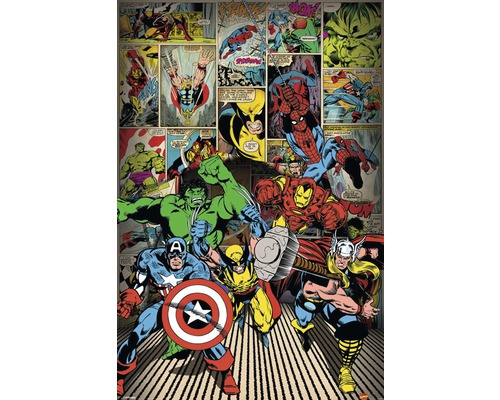 Poster Marvel - here come the heroes 61x91,5 cm