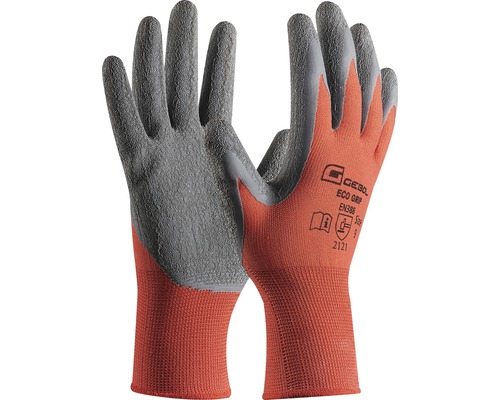 GEBOL Arbeitshandschuhe rot jetzt 8 kaufen Eco Grip Gr. bei