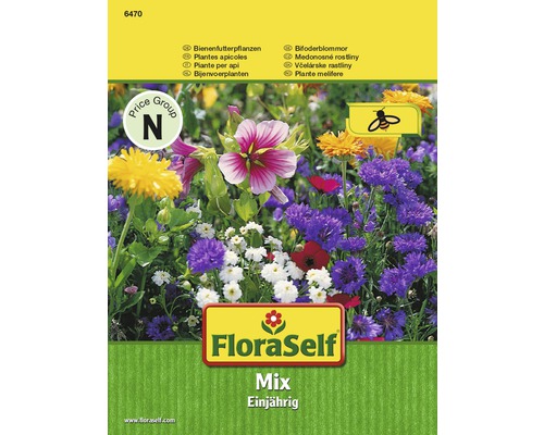 Blumensamenmix FloraSelf Bienenfutterpflanzen einjährig samenfestes Saatgut
