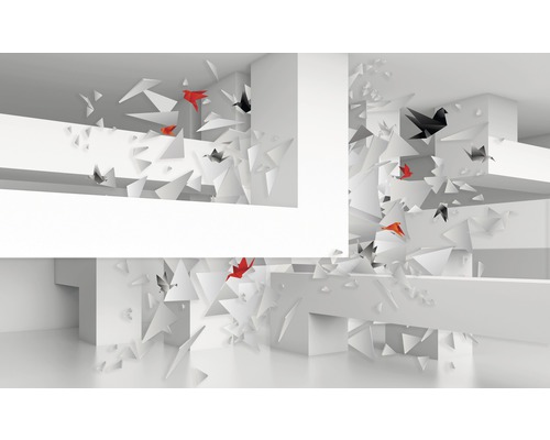 Fototapete Vlies 2212 VEXXL Origami Vögel 3-tlg. 312 x 219 cm